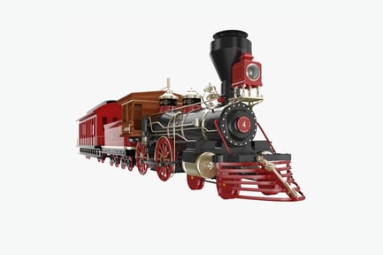 Preview: Vintage Style Amusement Park Train Set
