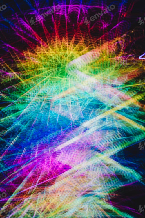Preview: Bright traces of colorful light