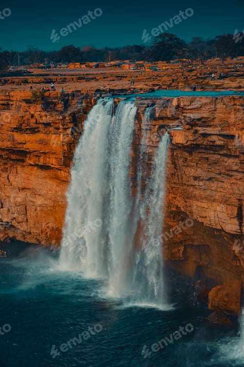 Preview: Breathtaking landscape of the Chitrakote Falls on the Indravati River in India