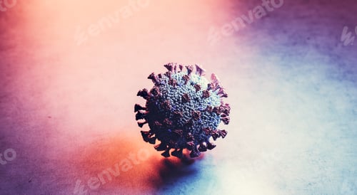 Preview: Dramatic Close-up of a Microscopic Virus Particle