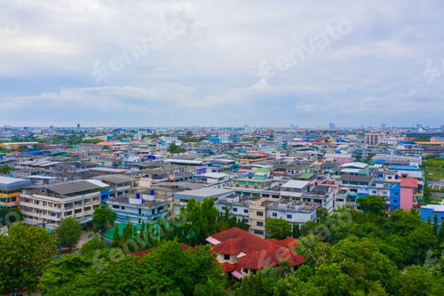 Preview: Bangkok Downtown. Thailand. Financial district and business in urban city in Asia.