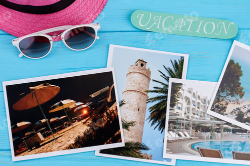 Preview: Summer vacation concept, vintage board