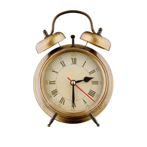 Preview: alarm clock, vintage clock with time 02 hours 30 minutes, a.m. 02:30, p.m. 02:30