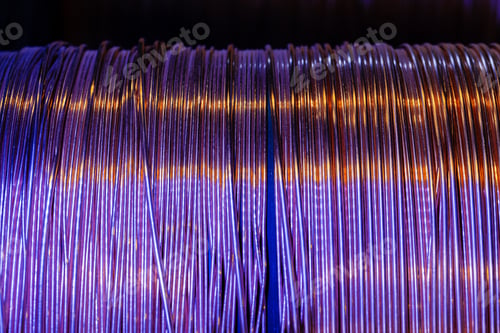Preview: Production of copper wire, cable in reels at factory. Cable factory