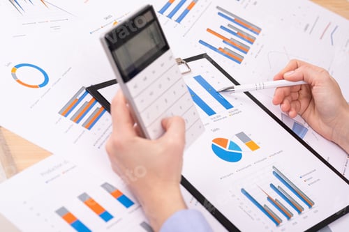 Preview: documents on the table, office workplace