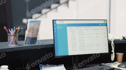 Preview: Medical appointments on computer at desk
