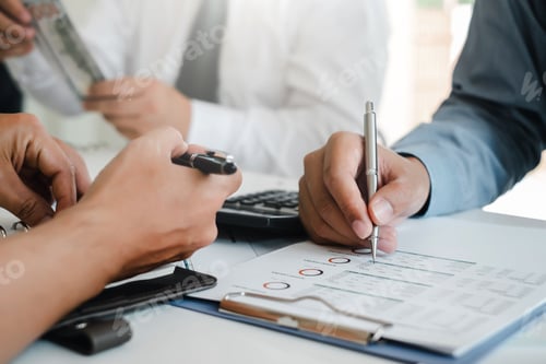 Preview: Group of business people brainstorming, analyzing and planning working together at the meeting.