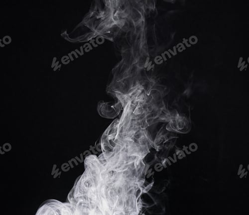 Preview: Smoke, mist or gas in a studio with dark background by mockup space for magic effect with abstract.