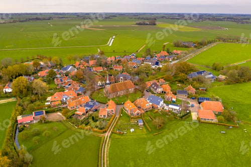 Preview: Aerial view of historic village of Niehove