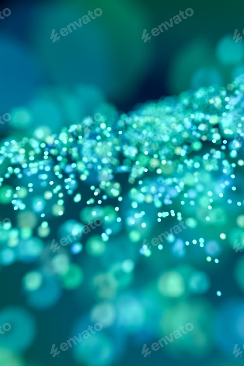 Preview: a green and blue colored bokeh background