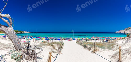 Preview: Cala Agulla sand beach Spain, Balearic Islands, Mallorca, Cala Rajada