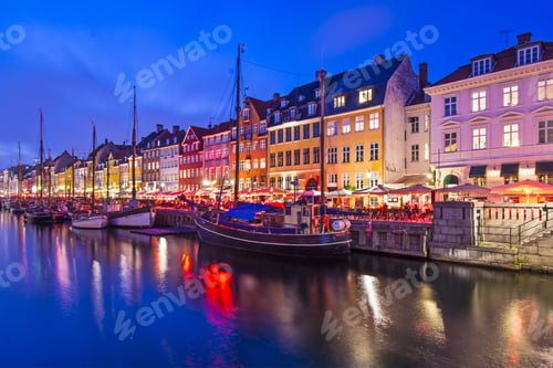 Preview: Nyhavn Canal In Copenhagen, Demark.