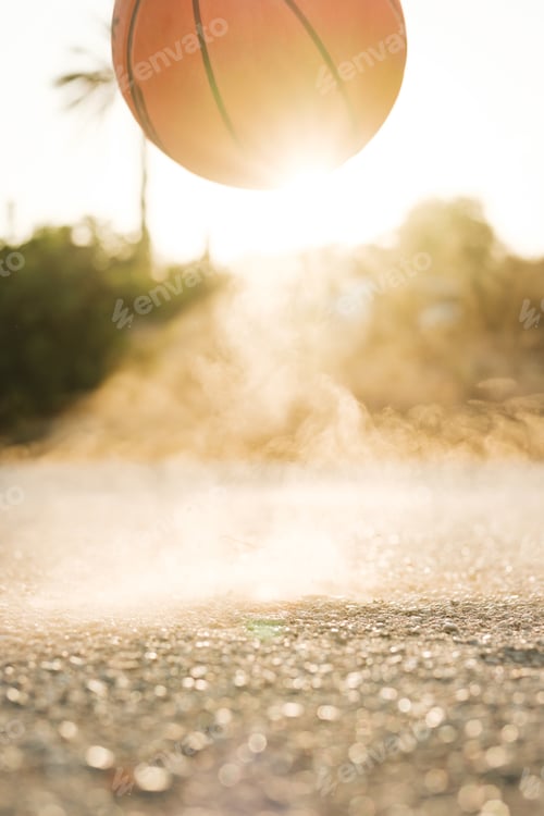 Preview: Ball bouncing on ground in daylight
