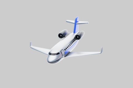 Preview: White Aircraft with Distinctive Blue Tail