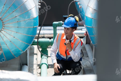 Preview: Engineers inspect the completed air conditioning and water systems to continue verifying