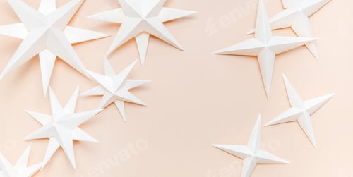 Preview: Merry Christmas.Christmas stars handmade light beige background.Monochrome,Christmas background,holi