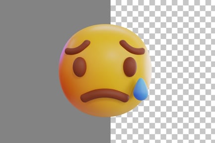 Preview: Dispointed Emoji 3D Icon
