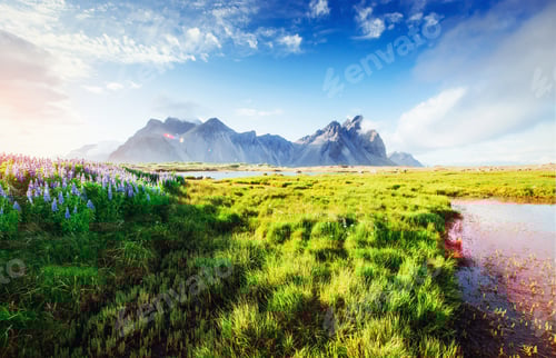 Preview: The picturesque landscapes forests and mountains of Iceland.