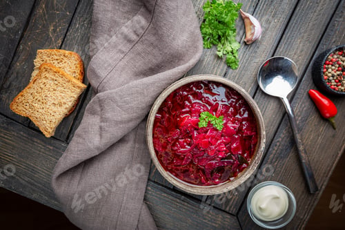 Preview: Traditional vegetable borscht
