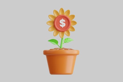 Preview: Money flower pot asset