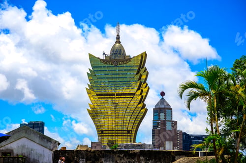 Preview: Macau city landscape or cityscape of Macou, business city urban of Asia
