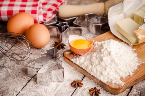 Preview: Baking cookies, ingredients for cakes