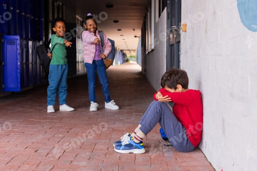 Preview: This highlights a serious social issue, emphasizing the impact of bullying in a school setting