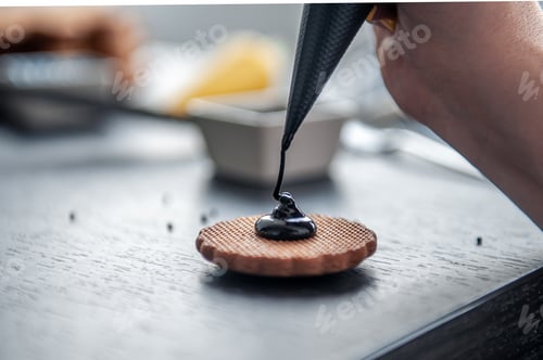 Preview: The process of making handmade gingerbread, decortive details.