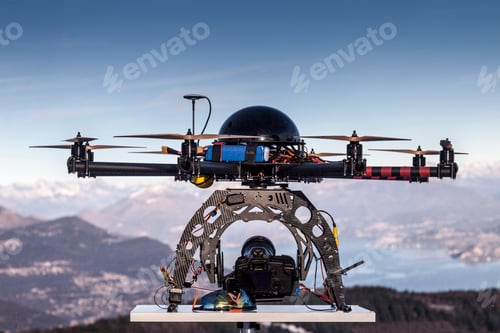 Preview: Drone, close-up, Stresa, Piedmont, Italy