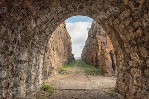 Preview: Western exit of the historic railroad tunnel at Waterval Boven