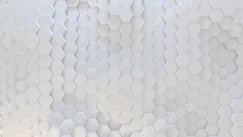 Preview: White Hexagon Background
