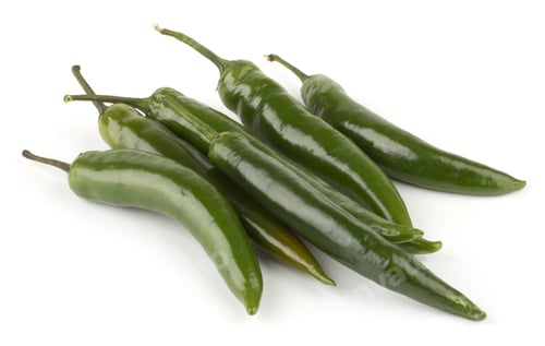 Preview: Hot chili peppers isolated on white background