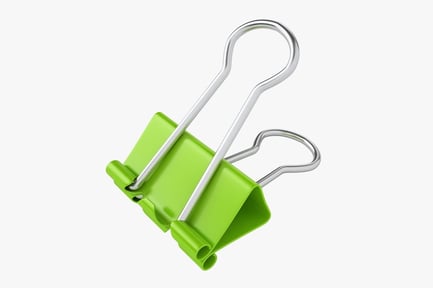 Preview: Lime Green Binder Clip