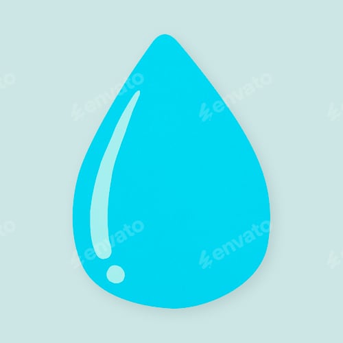 Preview: Water drop paper environment hand craft element