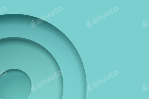 Preview: Green abstract background, 3D circle tiles