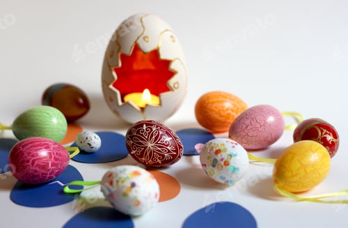 Preview: Easter eggs background