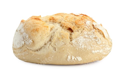 Preview: Freshly baked sourdough bread isolated on white
