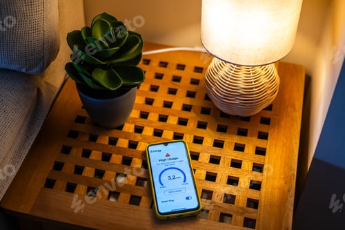 Preview: Smartphone displaying a high energy usage alert