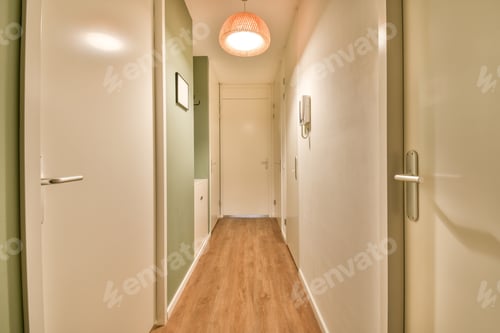 Preview: Entrance hall of apartment with staircase