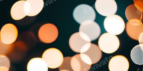 Blurred Bokeh Lights on a Dark Background