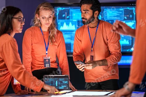 Preview: a diverse team of intelligence analysts collaborates on a critical mission