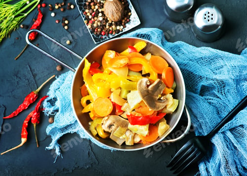 Preview: fried vegetables