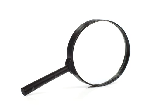 Preview: isolated magnifying glass isolated on white