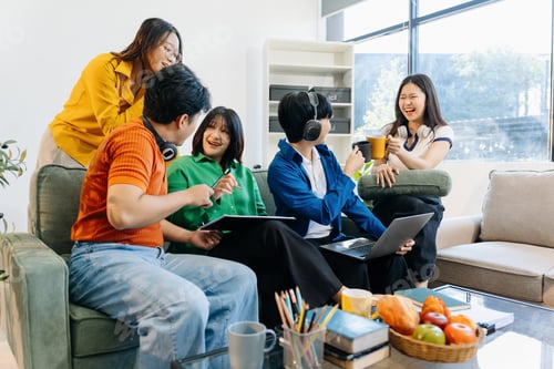 Preview: Asian college student reading a book study