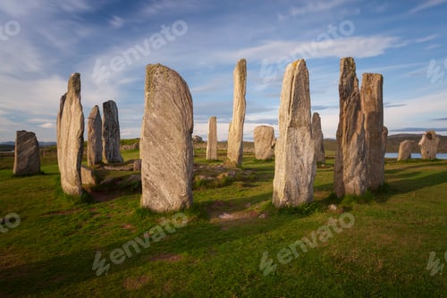 Preview: Vertical view of the Callanish Stone Circle in Isle of Lewis, Scotland