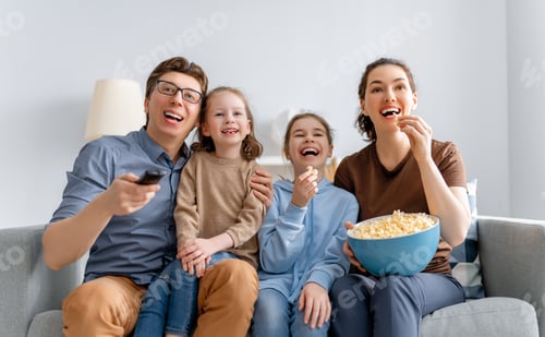 Preview: Happy family spending time together.