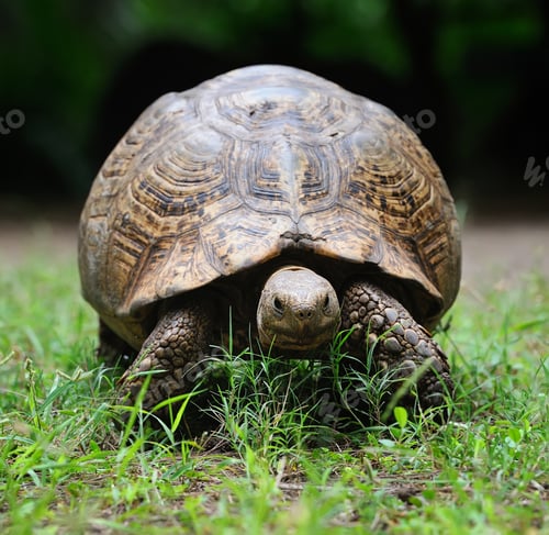 Preview: African turtle in grass