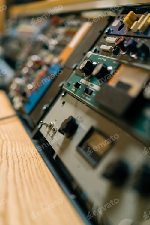 Preview: Remote Control Mixer Adjust Sound Volume Level Music Creation Equalizer Button Recording Studio