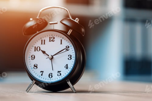 Preview: Vintage clock on office table