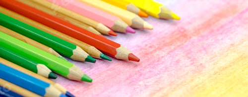 Preview: Large colored pencils close-up
